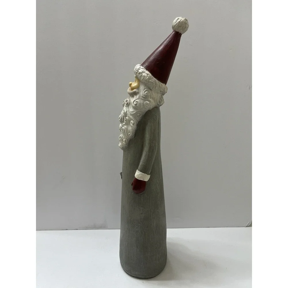 Vtg Christmas Wooden Santa Figure 15